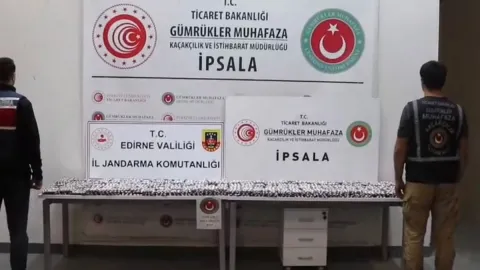 İpsala Sınır Kapısı'nda 17 bin 121 uyuşturucu hap ele geçirildi