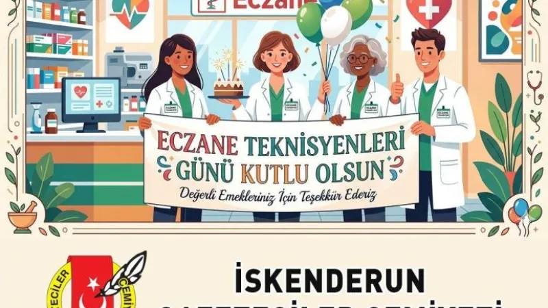 İskenderun'da Eczane Teknisyenlerine Kutlama 