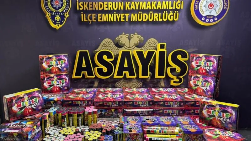 İskenderun'da Havai fişek ve Maytaplar Toplatıldı