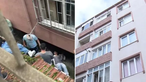 İstanbul'da akılalmaz olay! 16 yaşındaki iki kız sarkıttıkları çarşafla kaçarken 3. kattan düştü