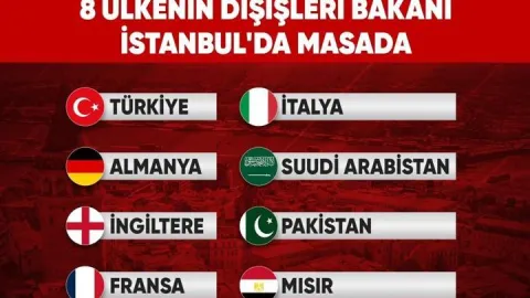 İstanbul’da kritik buluşma: 8 ülkenin dışişleri bakanı aynı masada olacak