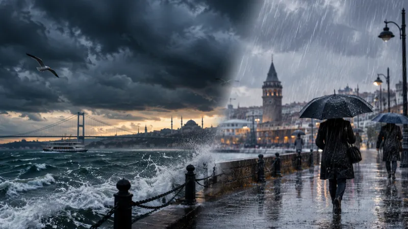 İstanbul'u iki yandan vuracak: Fırtına ve sağanak geliyor