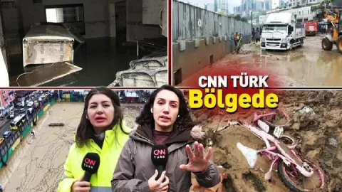 İşte yağmur sonrası İstanbul manzarası… Sel gitti, felaketin izleri kaldı!