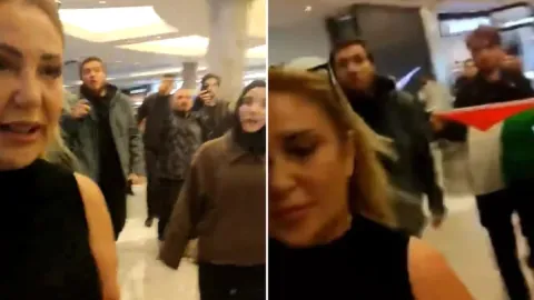 İstinye Park’ta İsrail gerginliği! Klodya Medina protestosu