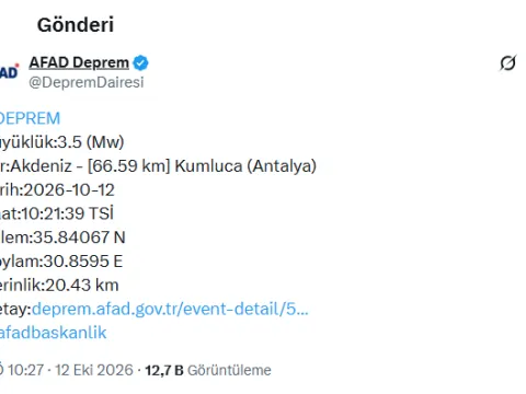 SON DAKİKA | Antalya'da deprem! AFAD büyüklüğünü açıkladı - fotoğraf 2