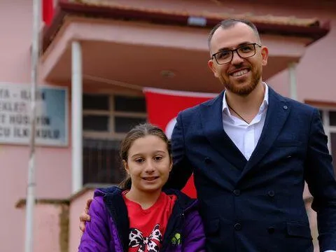 Tek öğrenci, tek öğretmen... Birlikte Cumhuriyeti kutladılar - fotoğraf 3