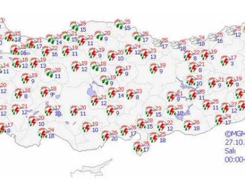 9 kent için "sarı" alarm verildi! Bu gece başlıyor... Salıya dikkat! - fotoğraf 2
