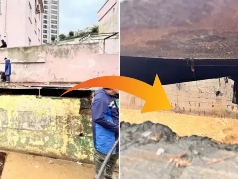 Ayazağa'da dere yatağındaki binalar yıkılıyor. İşte yıkım çalışmaları - fotoğraf 1