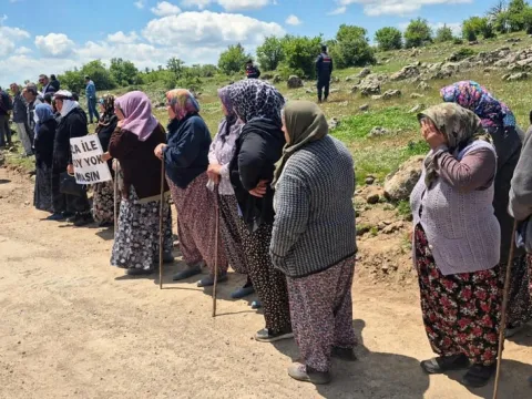 Kanunsuz talana karşı köylü siper oldu - fotoğraf 1
