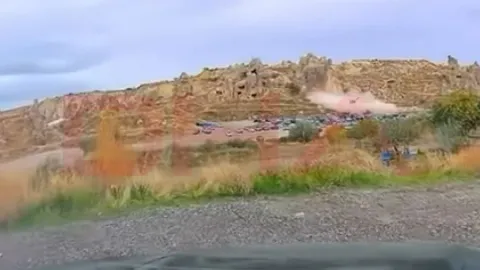 Kapadokya'daki peribacası faciasının görüntüsü ortaya çıktı!