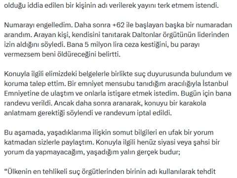 Avukat Afşin Hatipoğlu'na canlı yayında ölüm tehdidi: '5 milyonu ödemezsen...' - fotoğraf 2