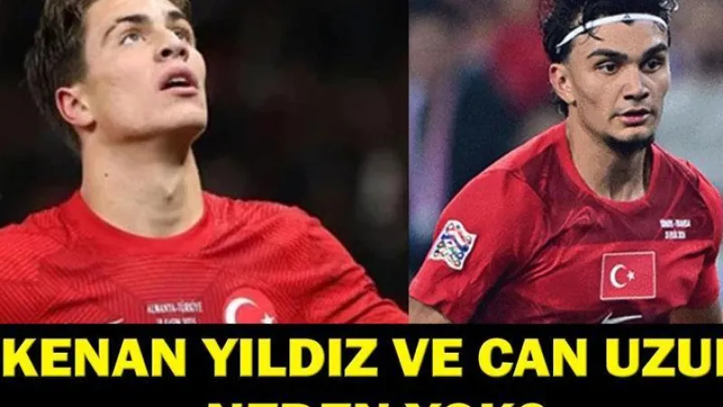 KENAN YILDIZ VE CAN UZUN NEDEN YOK? Belçika Türkiye Maçında Kenan Yıldız ve Can Uzun Neden Oynamıyor? Sakatlandı Mı, Ne Zaman Dönecek?