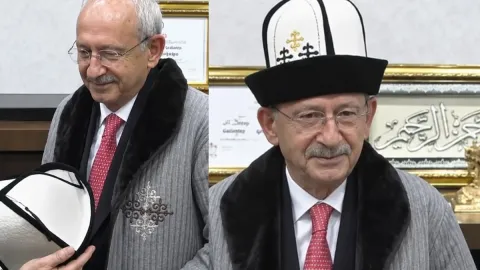 Kırgız kıyafetlerini giyen Kılıçdaroğlu'dan Erdoğan'a 'krallık' göndermesi