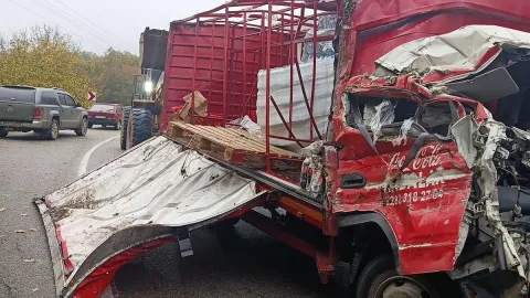 Kırklareli’nde kamyon şarampole devrildi: 1 ölü, 1 yaralı