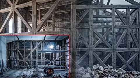 Kül olan şehri kurtarmak için 'kafes' içine aldılar