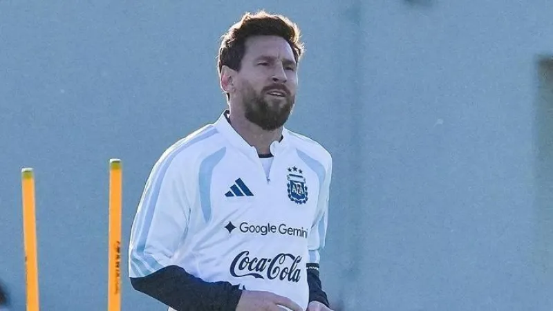 Lionel Messi, milli formayla son antrenmanına çıktı