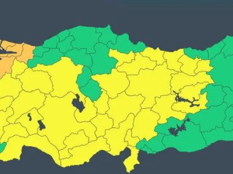 İşte "sarı" ve "turuncu" alarm verilen 44 kentimiz - fotoğraf 4