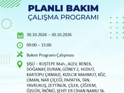 İstanbul’da 12 ilçede 8 saatlik kesinti! - fotoğraf 6