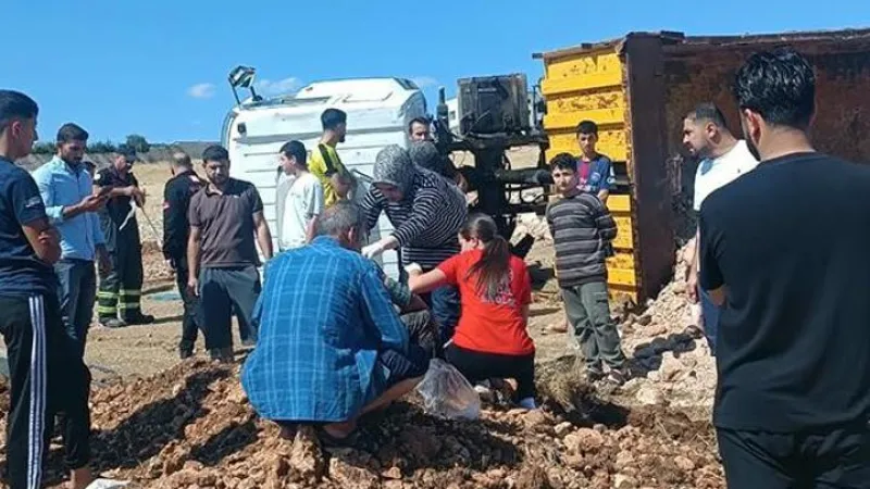 Mardin'de feci kaza! Sürücü yaralandı