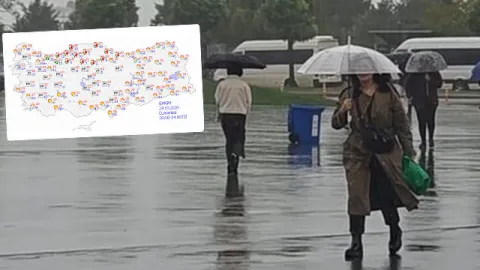 Meteoroloji saat verip uyardı... 2 bölgede sağanak