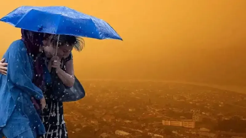 Meteoroloji'den çifte uyarı: Kapı pencereleri sıkı sıkı kapatın kuvvetli sağanak ve toz taşınımı geliyor