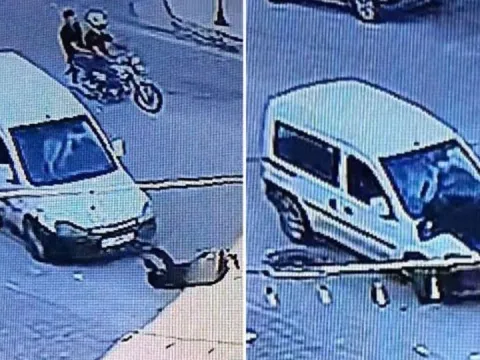 Aracından inen sürücü hayatının şokunu yaşadı - fotoğraf 1