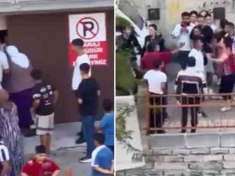 Çocukları kandırmaya çalışan şüphelilere, mahalleli saldırdı! Kendilerini otoparka kilitlediler - fotoğraf 3