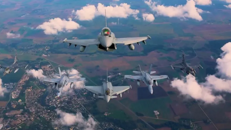 Milli Savunma Bakanlığı: 2 adet F-16 uçağımız Litvanya’daki medya gününe katıldı