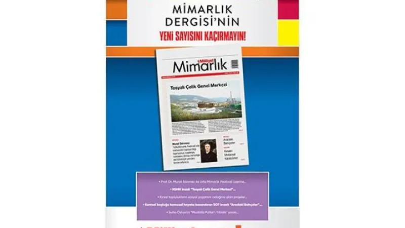 Milliyet Mimarlık Dergisi’nin 68. sayısı bu pazar bayilerde