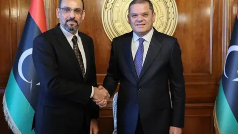 MİT Başkanı Kalın, Libya Ulusal Birlik Hükümeti Başbakanı Dibeybe ile görüştü