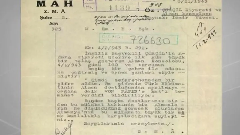 MİT'ten 83 yıl sonra yayınlanan belge: Alman konsolosu telaşlandıran görüşme