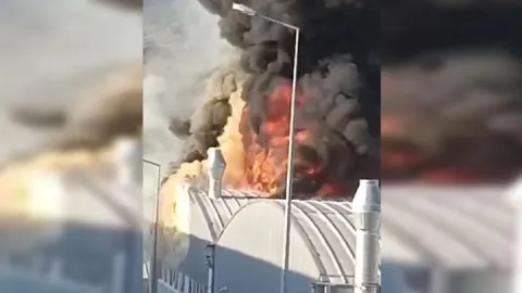 Mobilya fabrikasında korkutan yangın