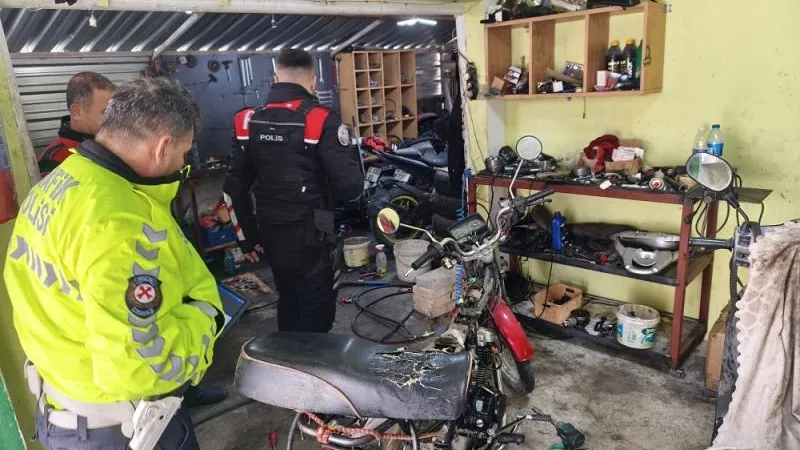 Motor Numarası Kazıntı Motosikletler Poliste