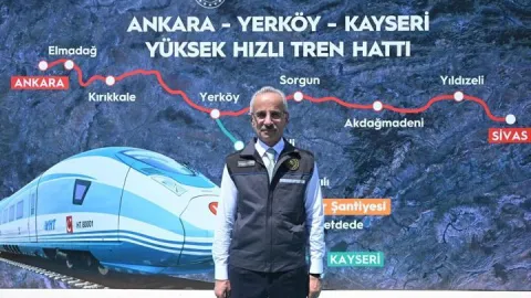 Müjdeyi Bakan Uraloğlu verdi! Ankara-Kayseri arası 1 saat 45 dakikaya düşecek