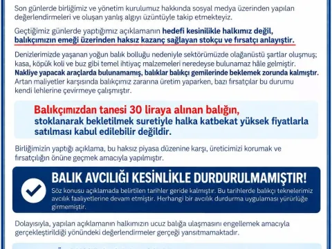 Önce ‘ava çıkmayın’ sonra da ‘yanlış anlaşıldık’ dediler! Balıkçılardan 'U' dönüşü - fotoğraf 3