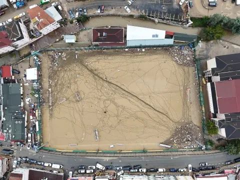 Ayazağa'da sel felaketinin boyutu drone ile görüntülendi - fotoğraf 3