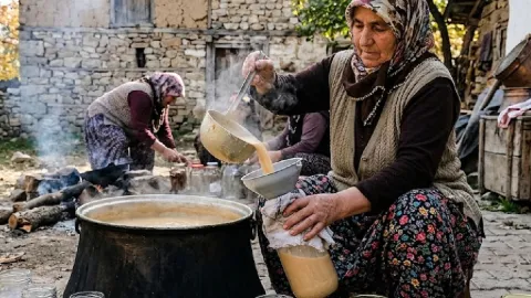 Ne kurutuyorlar ne de bekletiyorlar: Sıvı halde şişelere doldurup satıyorlar