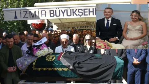 Nişanlısının öldürdüğü Özge, son yolculuğuna avukat cübbesiyle uğurlandı