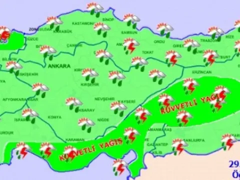 Sağanak yağış ve fırtına kapıda! Meteoroloji saat verdi: İstanbul, Mersin ve Antalya dahil birçok ilde alarm | Sel, su baskını, hortum ve fırtına... - fotoğraf 3