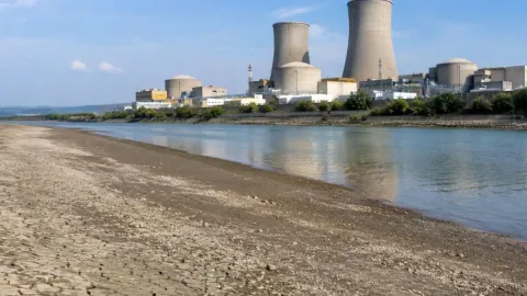 Nükleer santrali soğutan nehir kurumaya başladı: Felaket kapıda