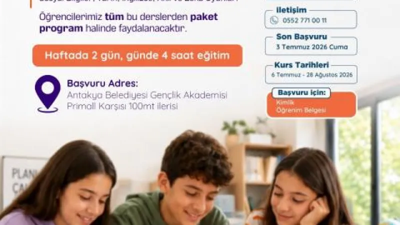ÖĞRENCİLERE YÖNELİK EĞİTİM PROGRAMI BAŞVURULARI BAŞLADI