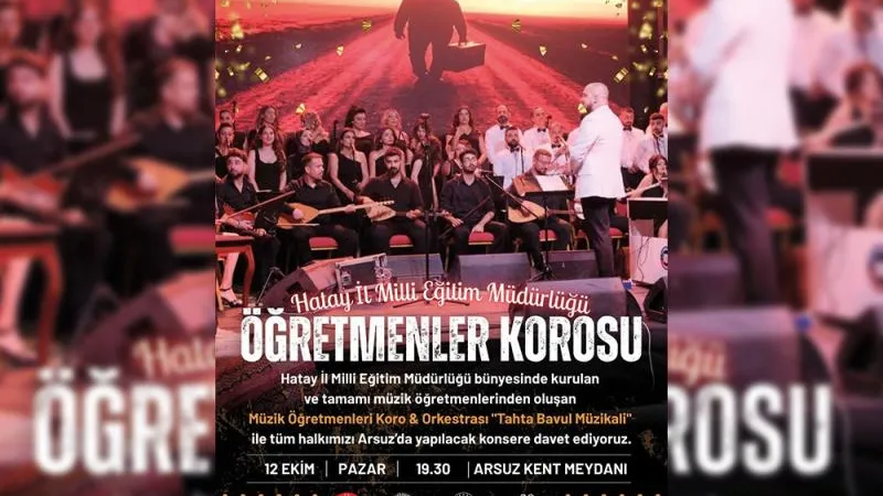 ÖĞRETMENLER KOROSU ARSUZ'DA SAHNEDE