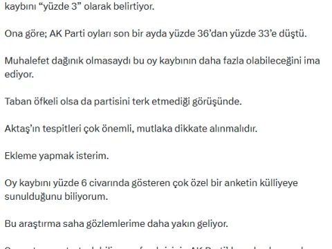 Saray'a sunulan 'çok özel' anketten iktidara kötü haber - fotoğraf 2