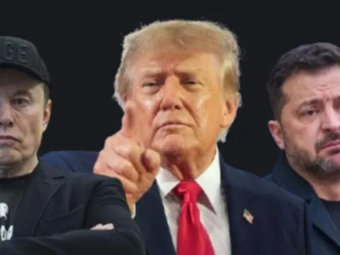 Trump, Musk ve Zelenskiy karşı karşıya - fotoğraf 1