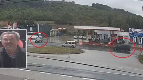 Otomobil ikiye bölündü! Kahreden kaza kamerada