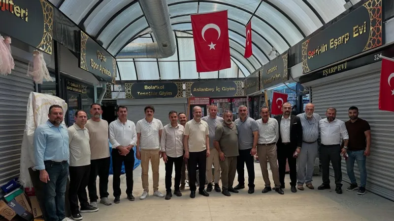 Özel ve Kaşıkçı'dan Antakya Uzun Çarşı Ziyareti