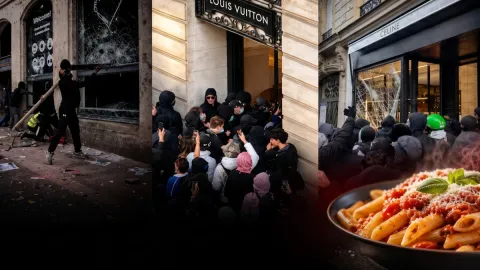 Paris'te lüks mağazalar yağmalanırken Türk makarnacı 15 milyon dolarlık siparişi kaptı