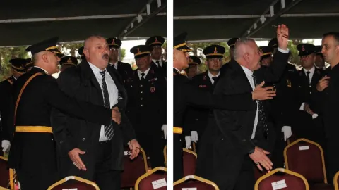 Protokolde köşeye oturtulan şehit babasının 'hani baş tacıydık?' feryadı