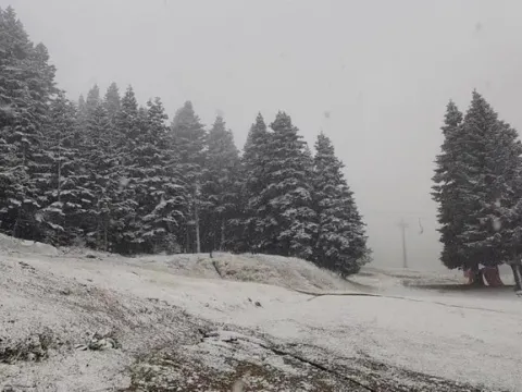 Uludağ'da kar yağışı başladı - fotoğraf 3