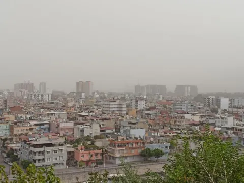 Hatay'da toz taşınımı: Görüş mesafesi düştü - fotoğraf 1